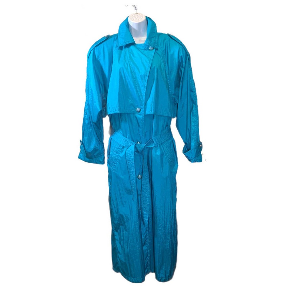 Vintage London Fog Towne Trench Coat Women’s Size 10 Reg Single Breasted Retro